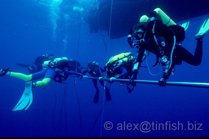 Deco 1.jpg - Hanging around on the deco trapeze